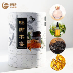 Paper Tube Packaging Cylinder Container for Honey Food Grade White Cardboard Round Box
